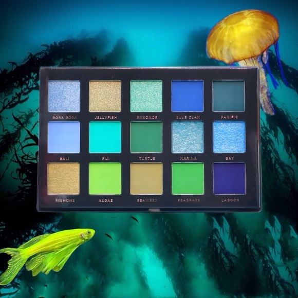 Ace Beaute OCEANIC Eyeshadow Palette Aqua Green Purple Blue Gorgeous! 24g *BNIB - Picture 16 of 16